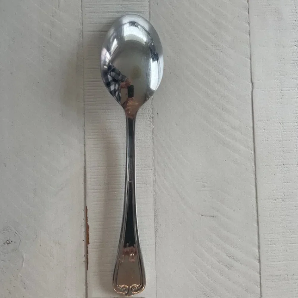 LENOX BUTLER'S GOURMET SERVING SPOON STAINLESS RETIRED PREOWNED